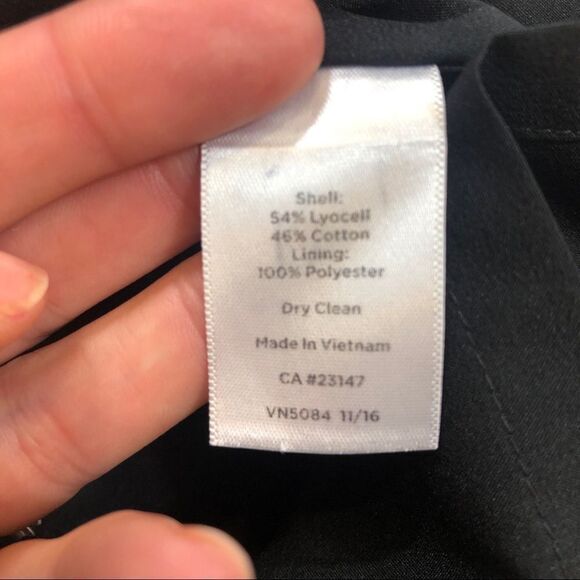 Talbots Black and floral print skirt size 16 - Picture 12 of 12